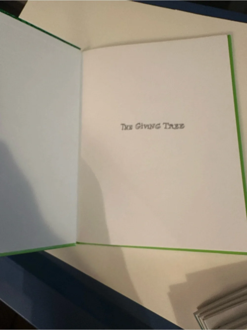 The Giving Tree by Shel Silverstein -‎ Bright Green Hardcover